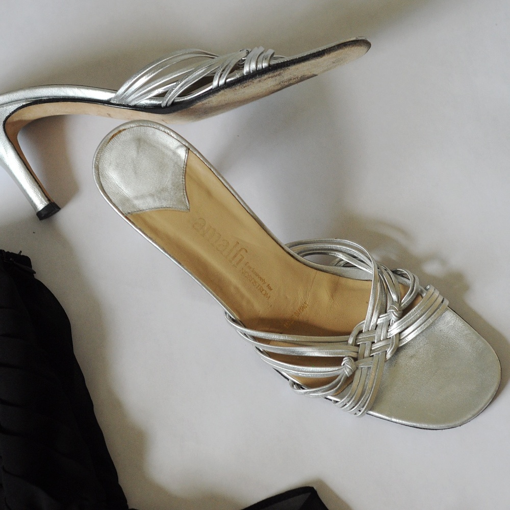 Silver Sandal Heel